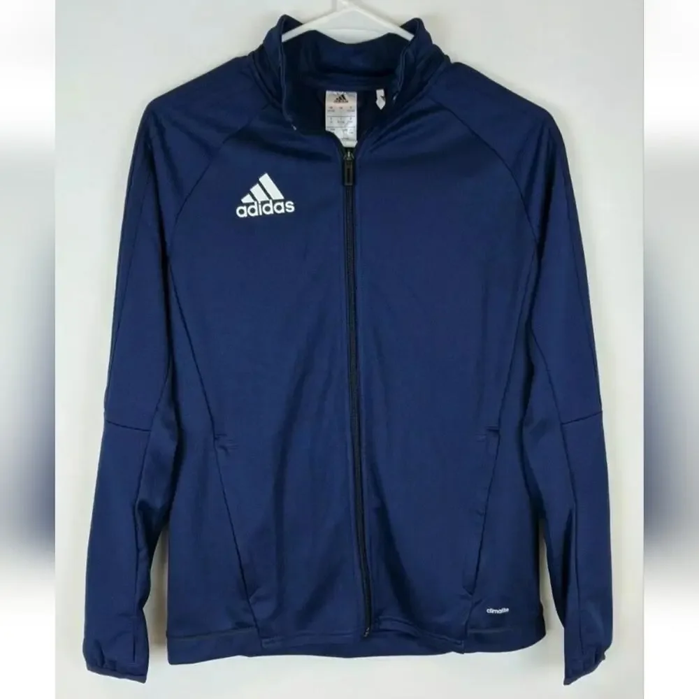Adidas Youth Tiro 17 Jacket, Dark Blue, Big Kids Large